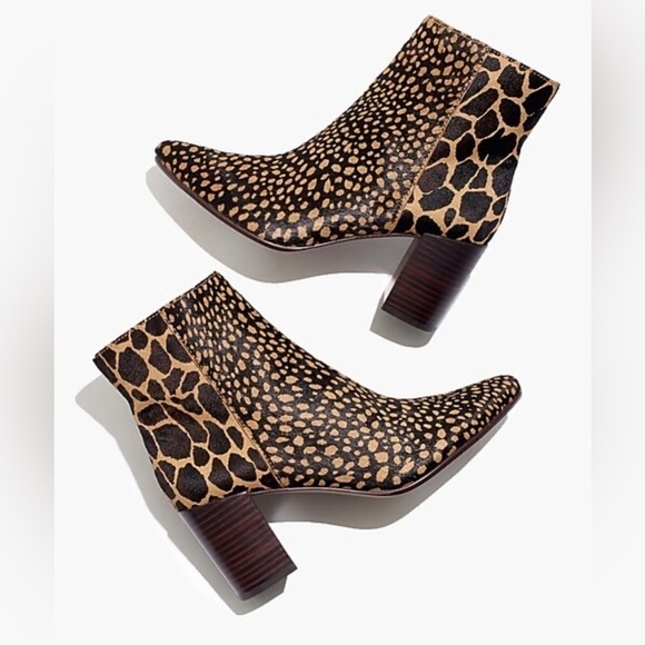 Madewell The Fiona Boot in Spot Mix Calf Hair 6.5 - Picture 2 of 11